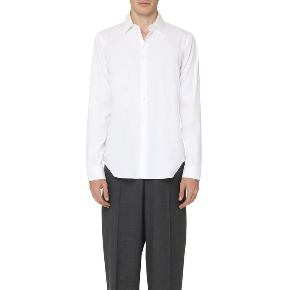 Camisa de vestir Gucci de algodón blanco