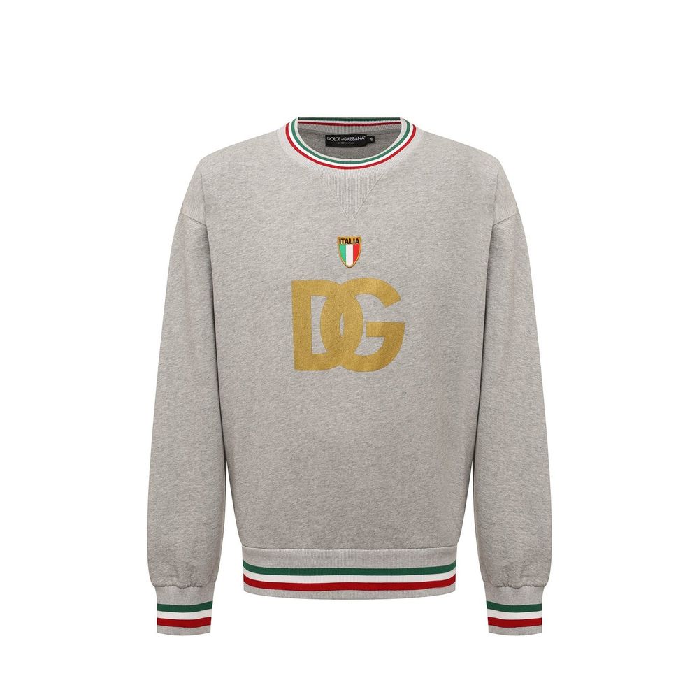 Dolce & Gabbana Gray Cotton Sweatshirt