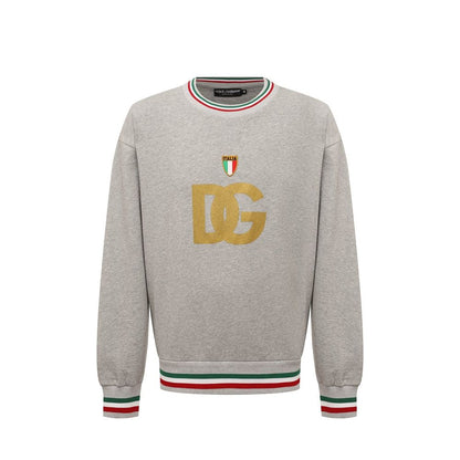 Dolce & Gabbana Gray Cotton Sweatshirt