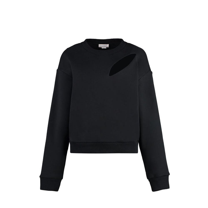 Sudadera Alexander McQueen de algodón negro
