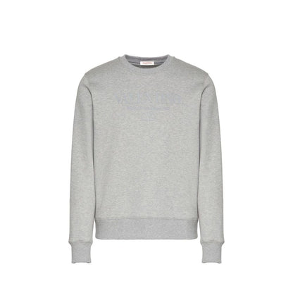 Valentino Gray Cotton Sweatshirt