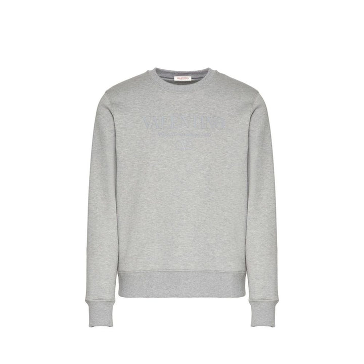 Valentino Gray Cotton Sweatshirt
