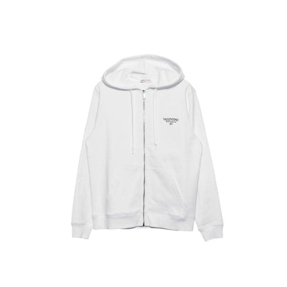 Valentino White Cotton Sweatshirt