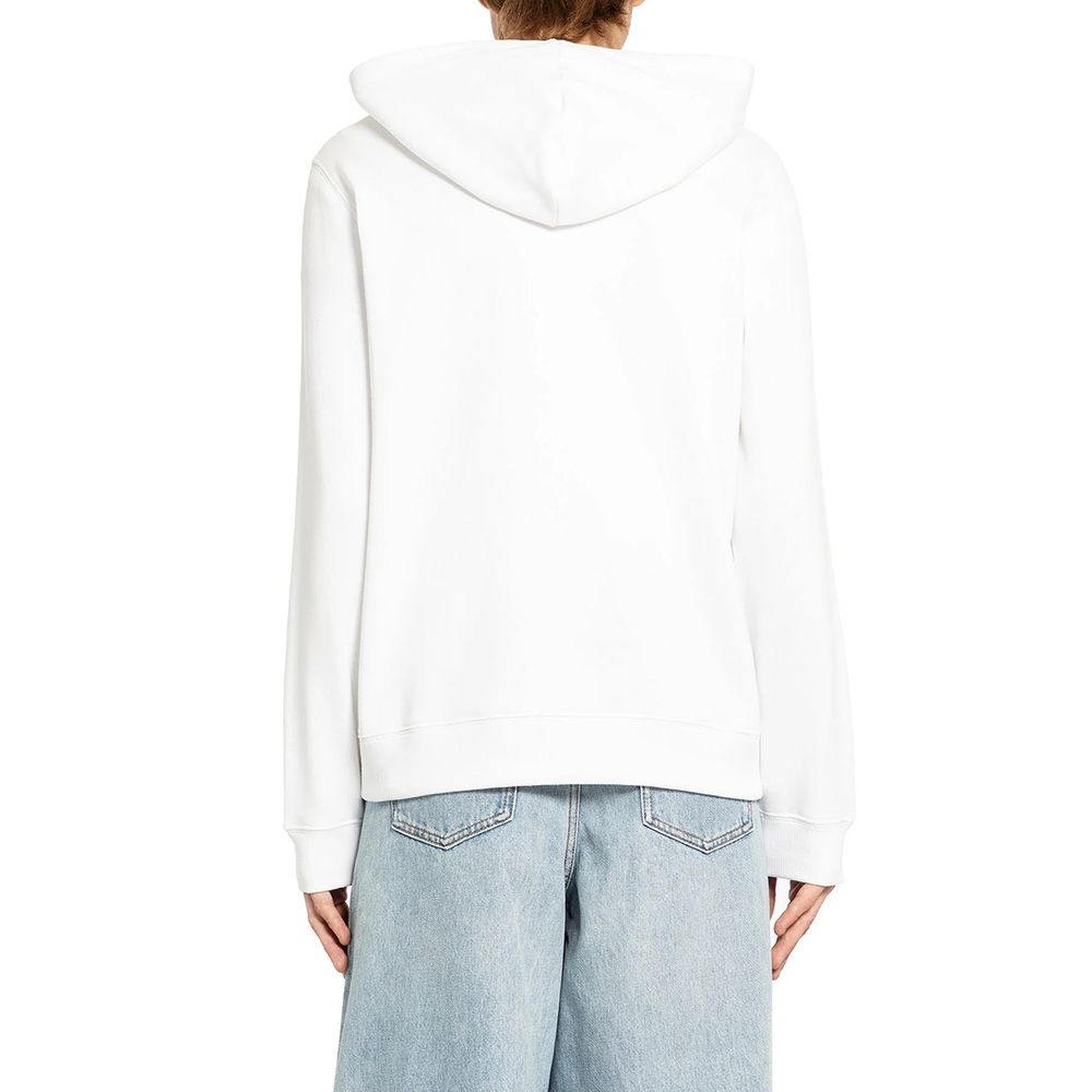 Valentino White Cotton Sweatshirt