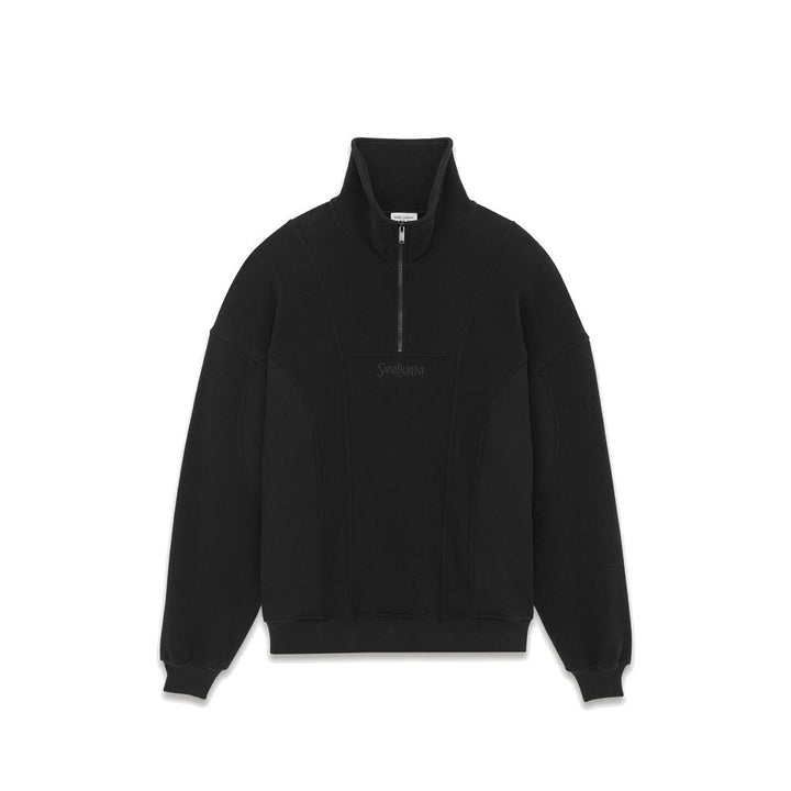 Saint Laurent Black Cotton Sweatshirt