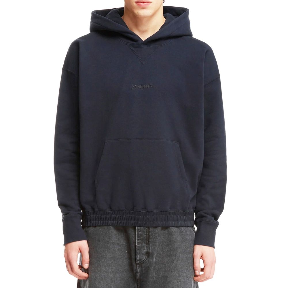 Saint Laurent Blue Cotton Sweatshirt