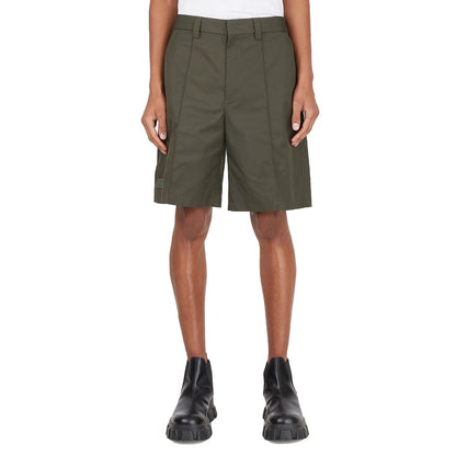 Valentino Bicolor Polyester Bermuda Shorts