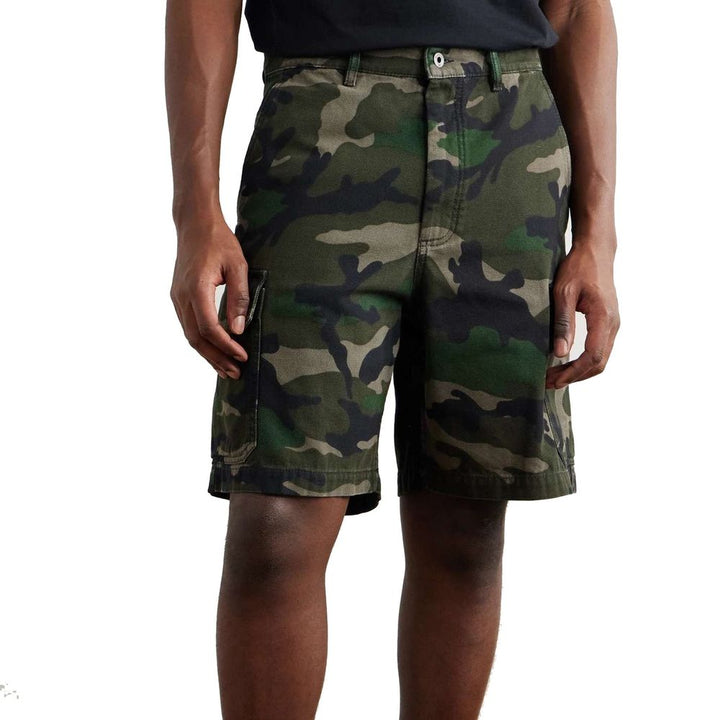 Valentino Bicolor Cotton Cargo Shorts