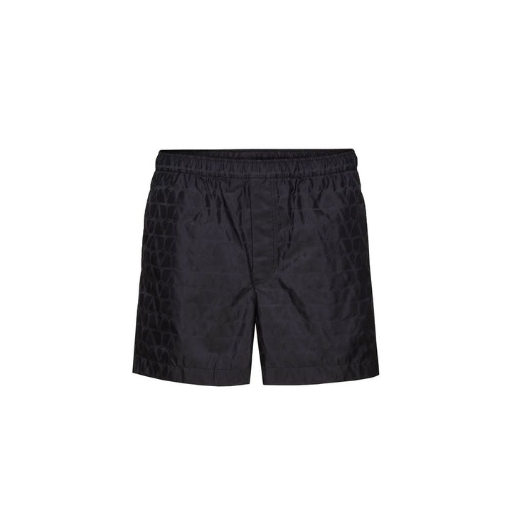 Valentino Blue Polyamide Shorts