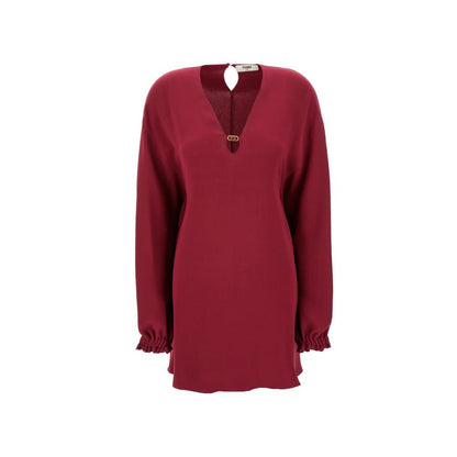 Fendi Purple Silk Casual Dress