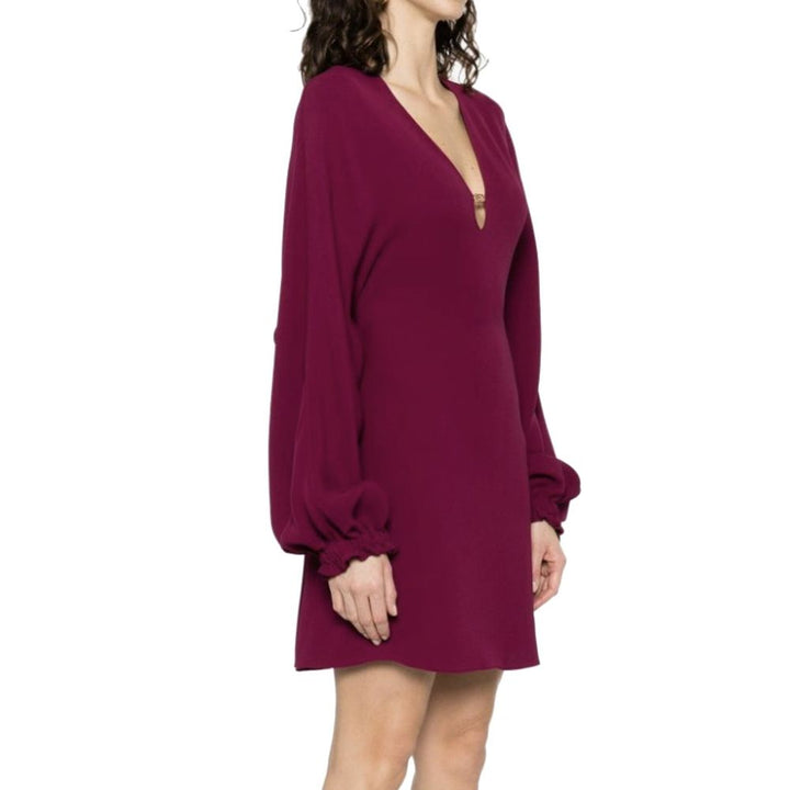 Fendi Purple Silk Casual Dress