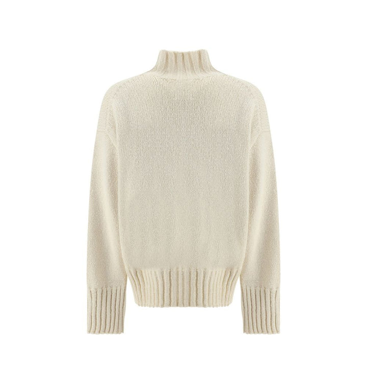 Jil Sander White Silk Sweatshirt