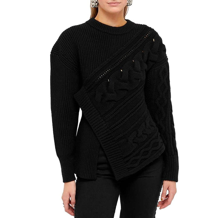 Sudadera de lana negra de Alexander McQueen
