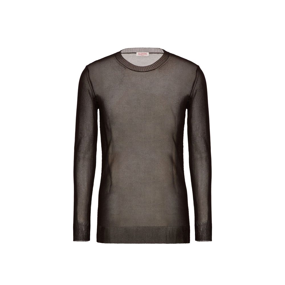 Valentino Brown Silk Sweatshirt