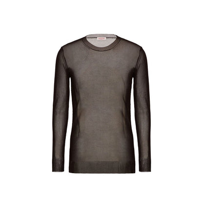 Valentino Brown Silk Sweatshirt