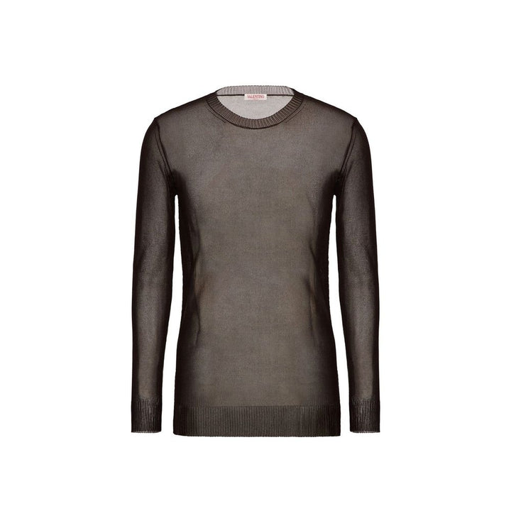 Valentino Brown Silk Sweatshirt