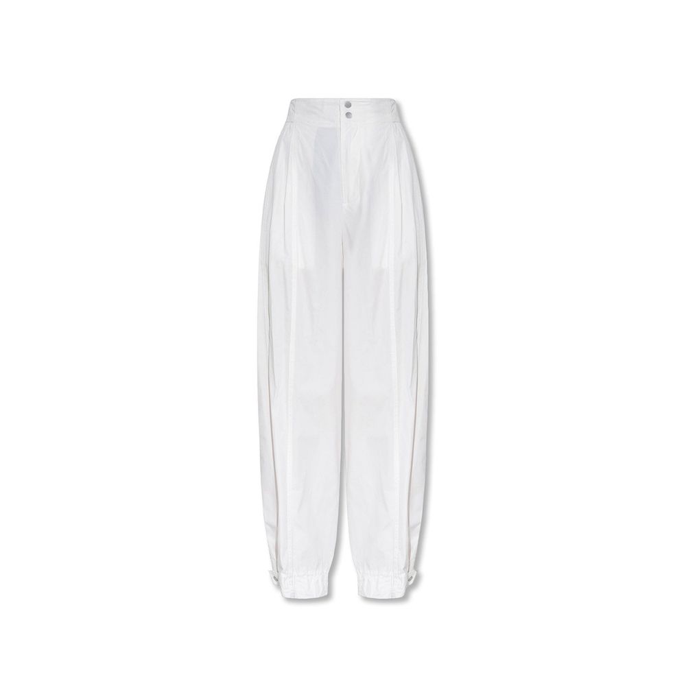 Pantalones casuales de algodón blanco de Bottega Veneta