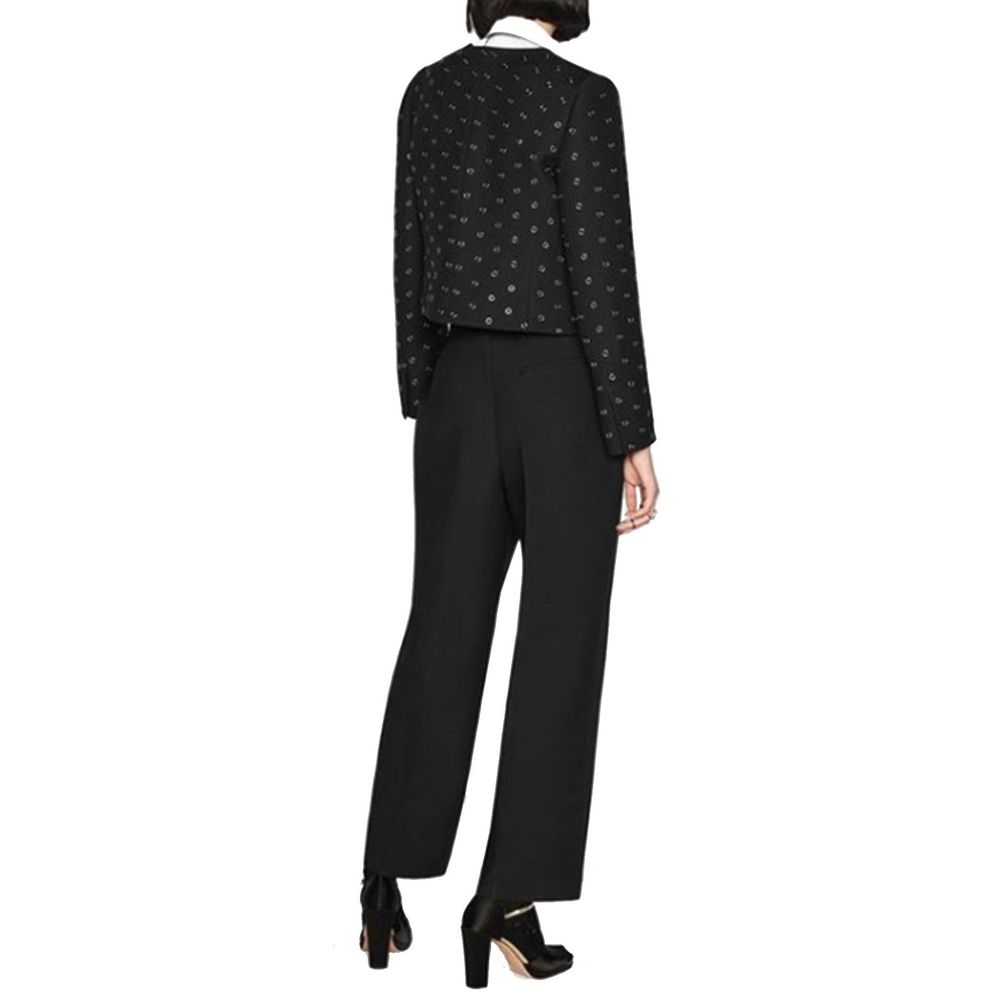 Pantalones informales de lana negra Dior