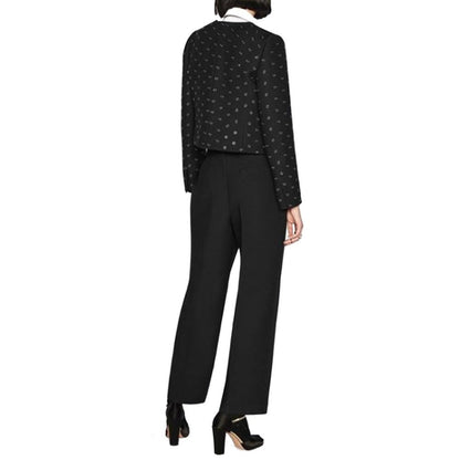 Pantalones informales de lana negra Dior