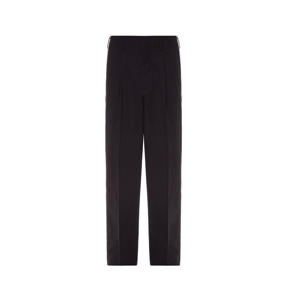 Pantalones informales de algodón negros de Dolce & Gabbana