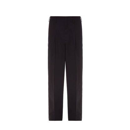 Pantalones informales de algodón negros de Dolce & Gabbana