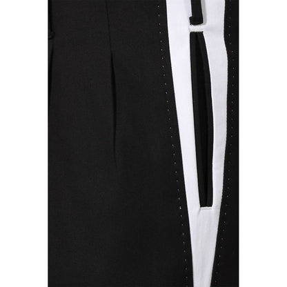 Pantalones informales de algodón negros de Dolce & Gabbana