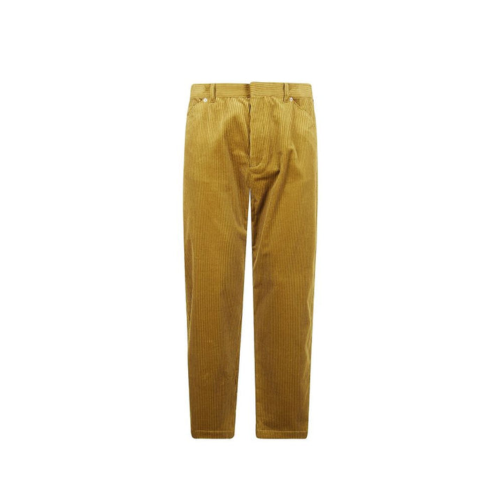 Pantalon décontracté en coton bicolore Prada