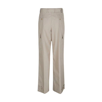 Pantalon Cargo Prada en Coton Beige