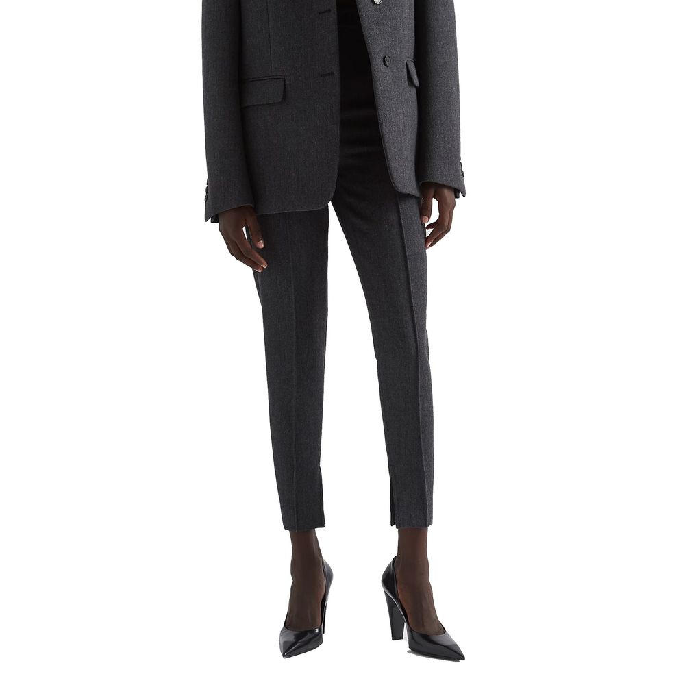 Pantalones de elastano grises de Prada