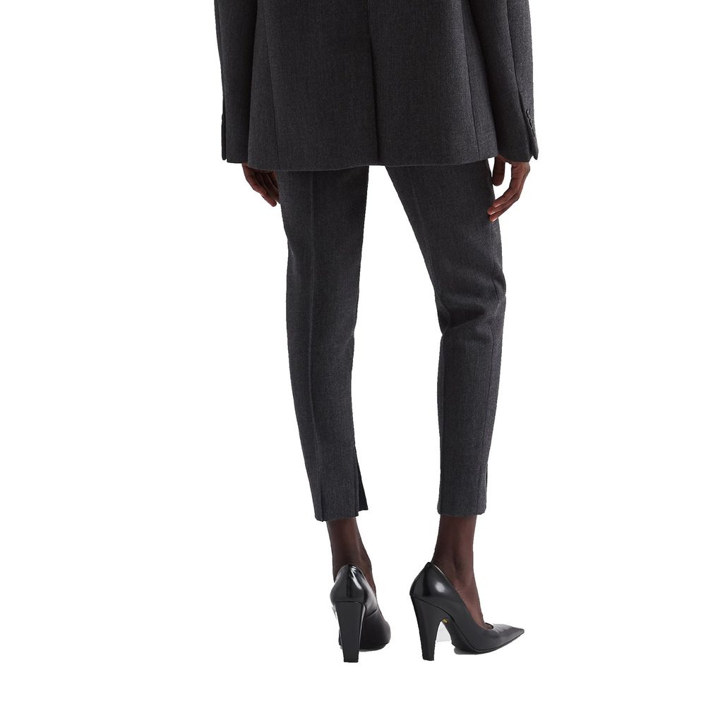 Pantalones de elastano grises de Prada