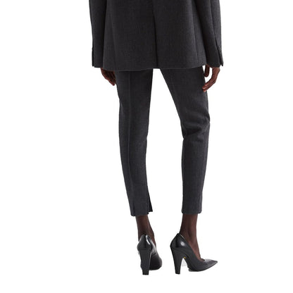 Pantalones de elastano grises de Prada