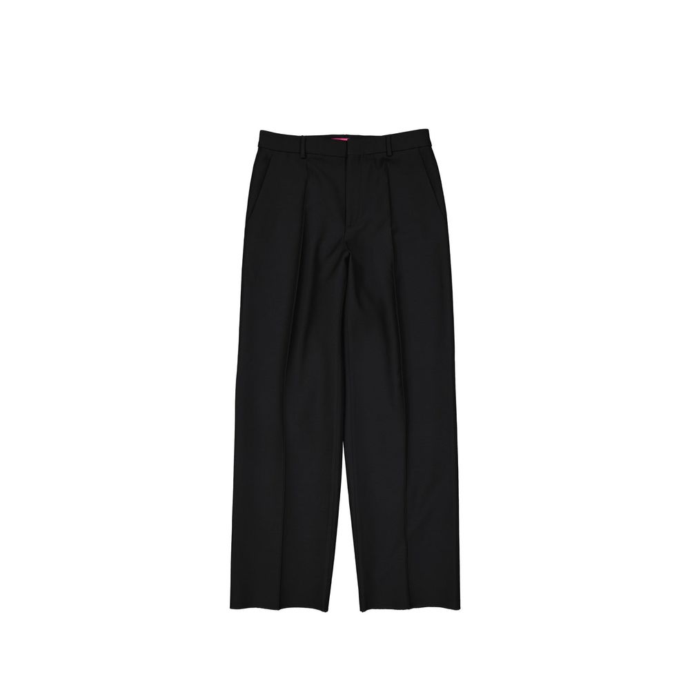 Pantalón Valentino de seda negra acampanado