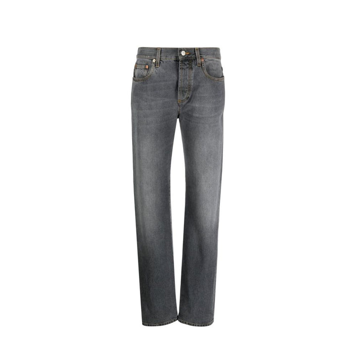 Vaqueros Gucci de algodón gris de corte relajado