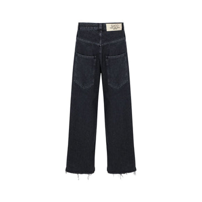 Gucci Black Cotton Jeans Denim