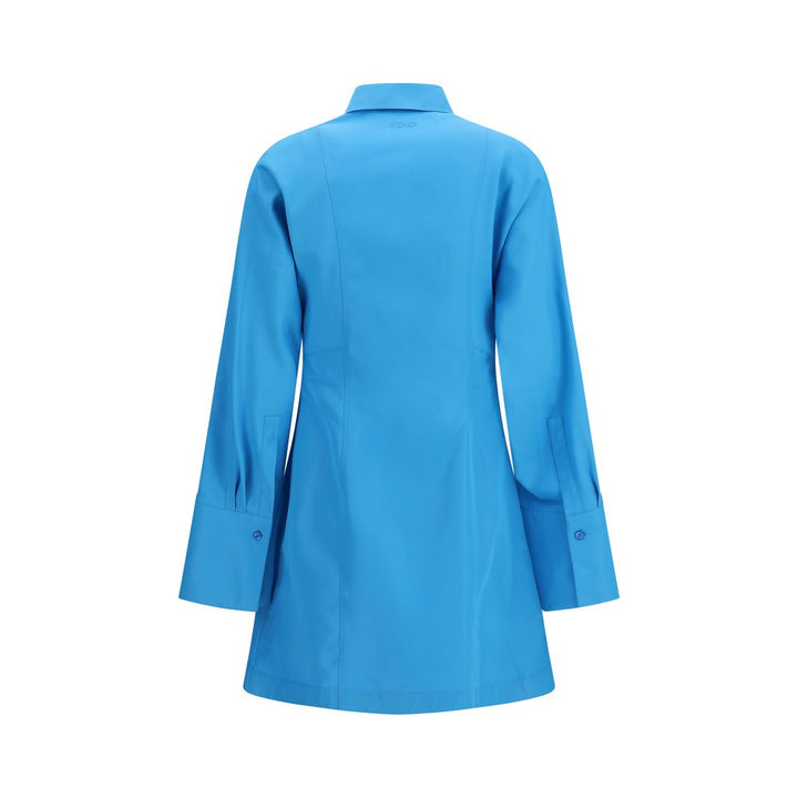 Fendi Blue Viscose Casual Dress