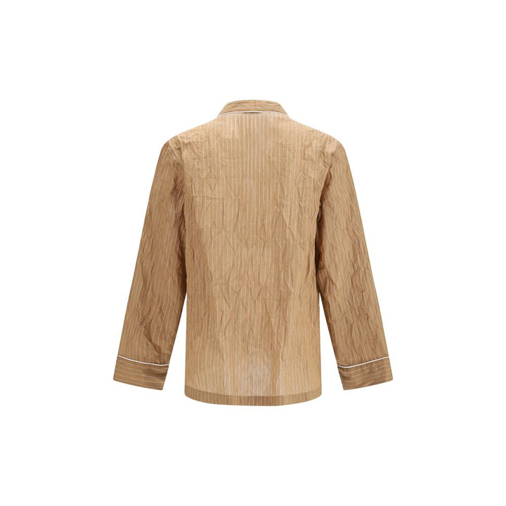 Robe en lin beige Dolce & Gabbana