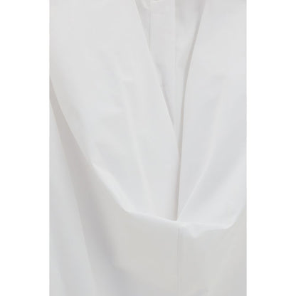 Balenciaga White Cotton Casual Dress