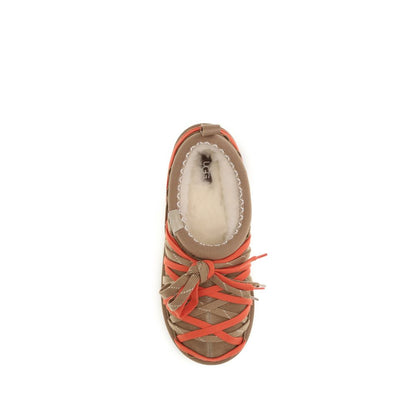 UGG Multicolor Suede Leather Strap-On Sandals
