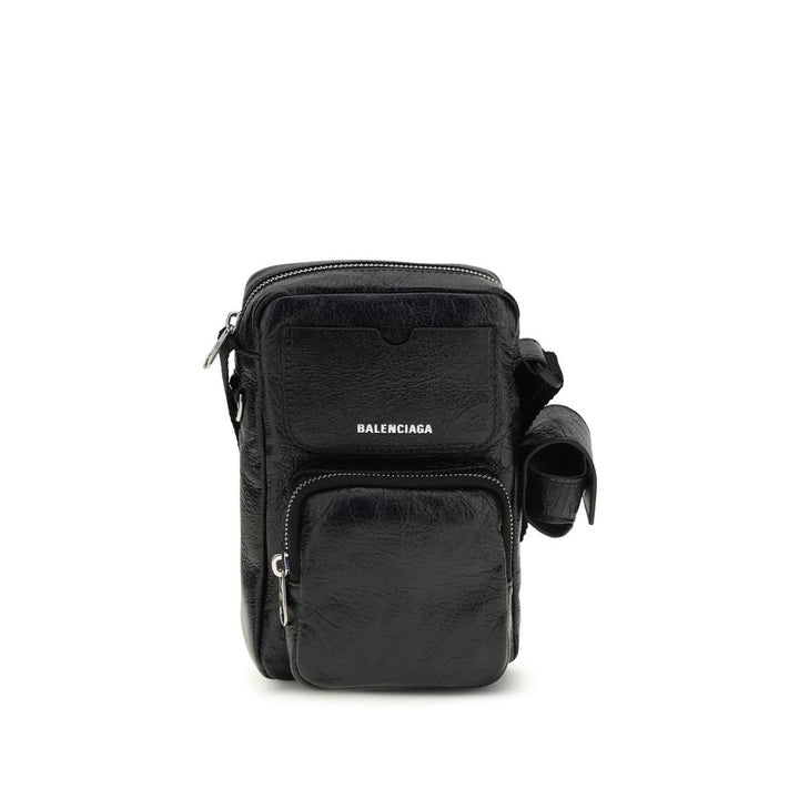 Bolso de Hombro Balenciaga Negro Cordero Ovis Aries Aries