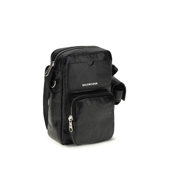 Bolso de Hombro Balenciaga Negro Cordero Ovis Aries Aries