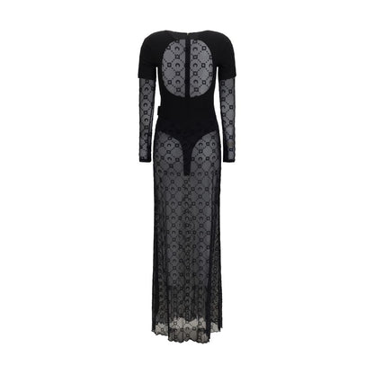 Marine Serre Black Polyamide Casual Dress