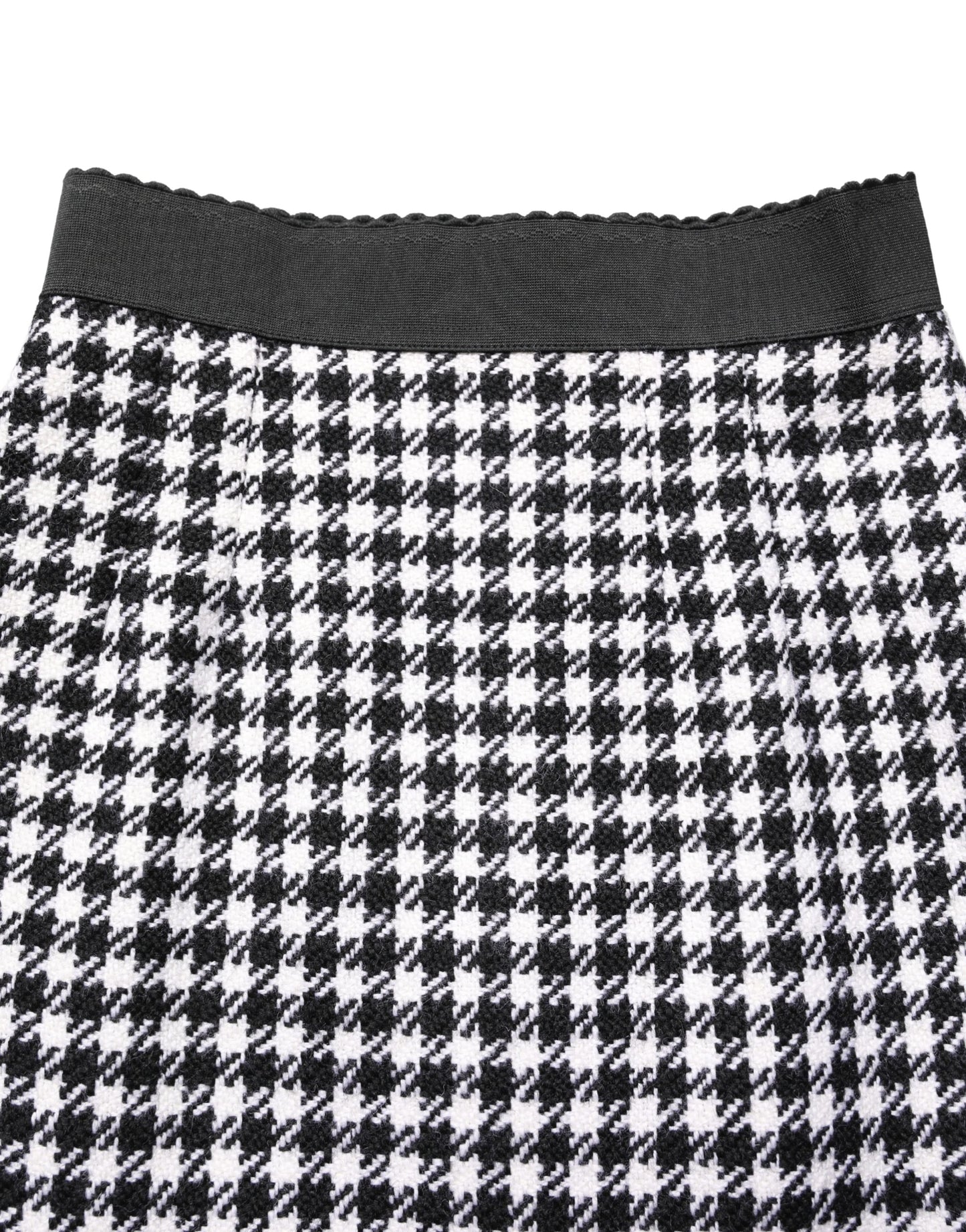 Mini-jupe taille haute motif pied-de-poule noir et blanc Dolce & Gabbana