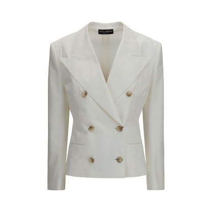 Blazer blanco de algodón de Dolce & Gabbana