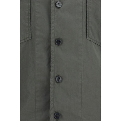 Chemise Dolce & Gabbana grise en coton à manches courtes