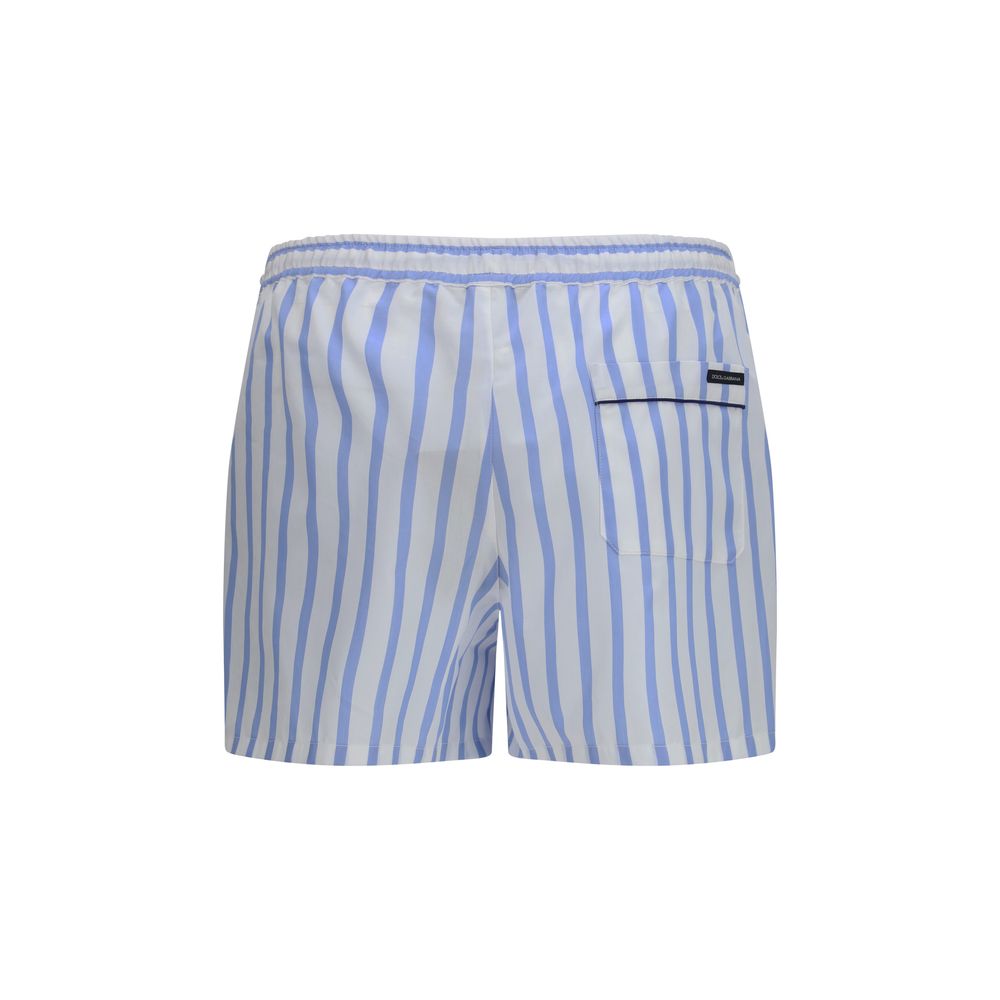 Dolce & Gabbana Blue Cotton Bermuda Shorts