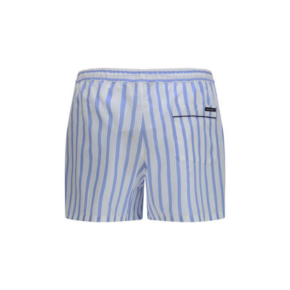 Dolce & Gabbana Blue Cotton Bermuda Shorts