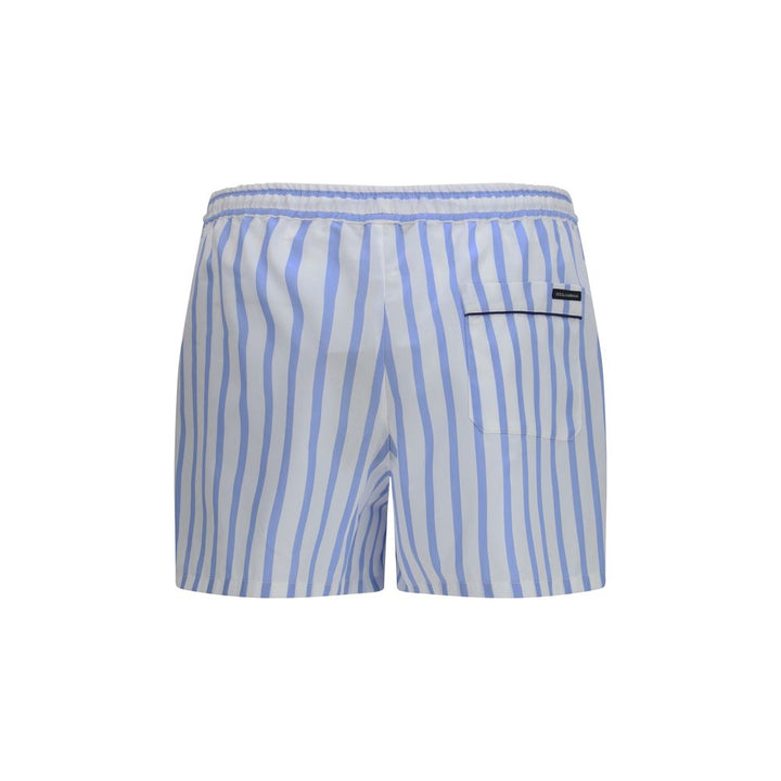 Dolce & Gabbana Blue Cotton Bermuda Shorts