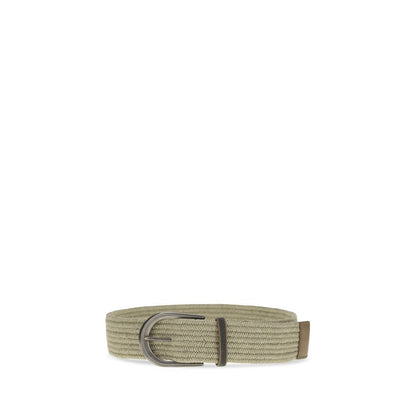 Brunello Cucinelli Beige Linen Regular Belt