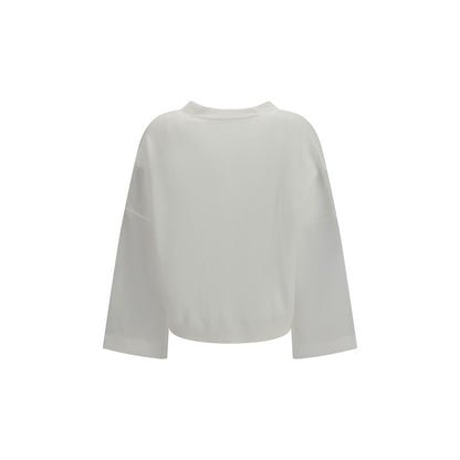 Cárdigan de algodón blanco Brunello Cucinelli