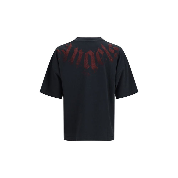 Palm Angels Black Cotton T-Shirt